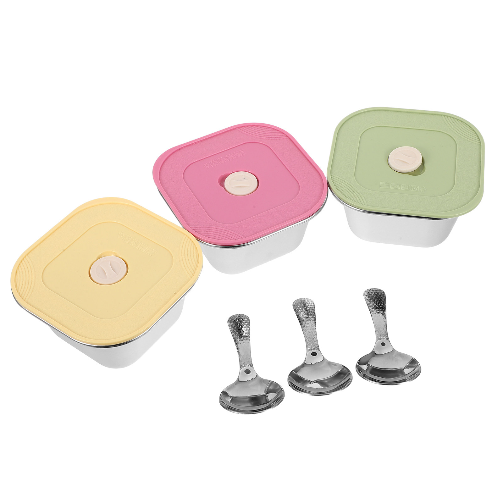 3Pcs Stainless Steel Snack Con - Food Prep Snacks review and price