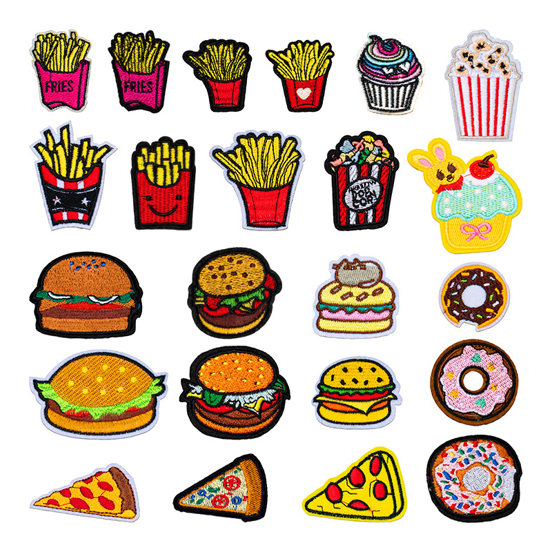 Fast Food Series Embroidered C - Food Snacks Pictures review and price
