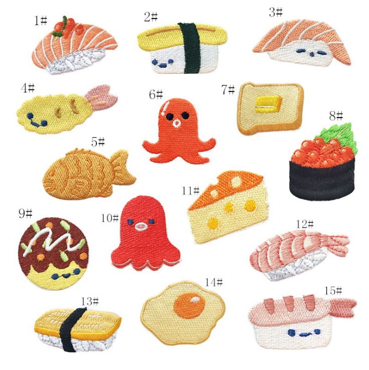 10 Pcs Embroidery Patch Popula - Food Snacks Pictures review and price