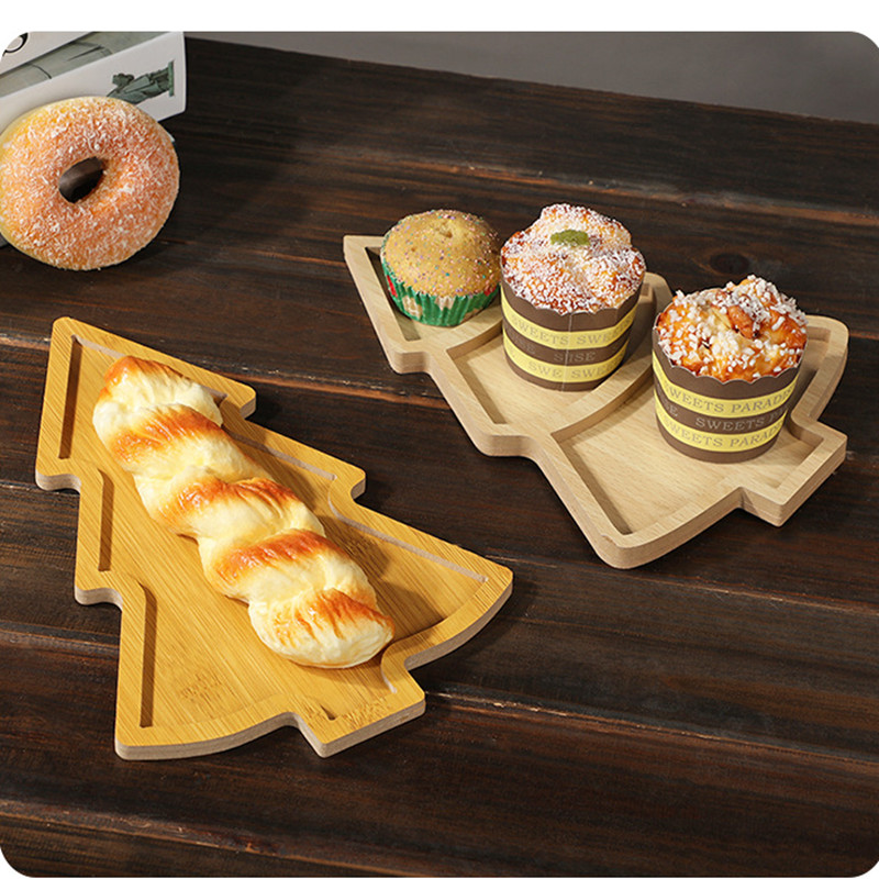 Christmas Plate Wooden Tray Xm - Xmas Food Snacks review and price
