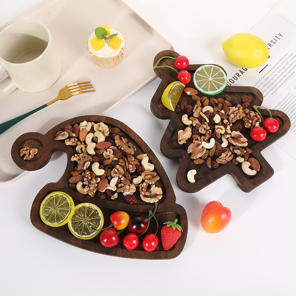Christmas Tree Hat Shape Tray  - Xmas Food Snacks review and price