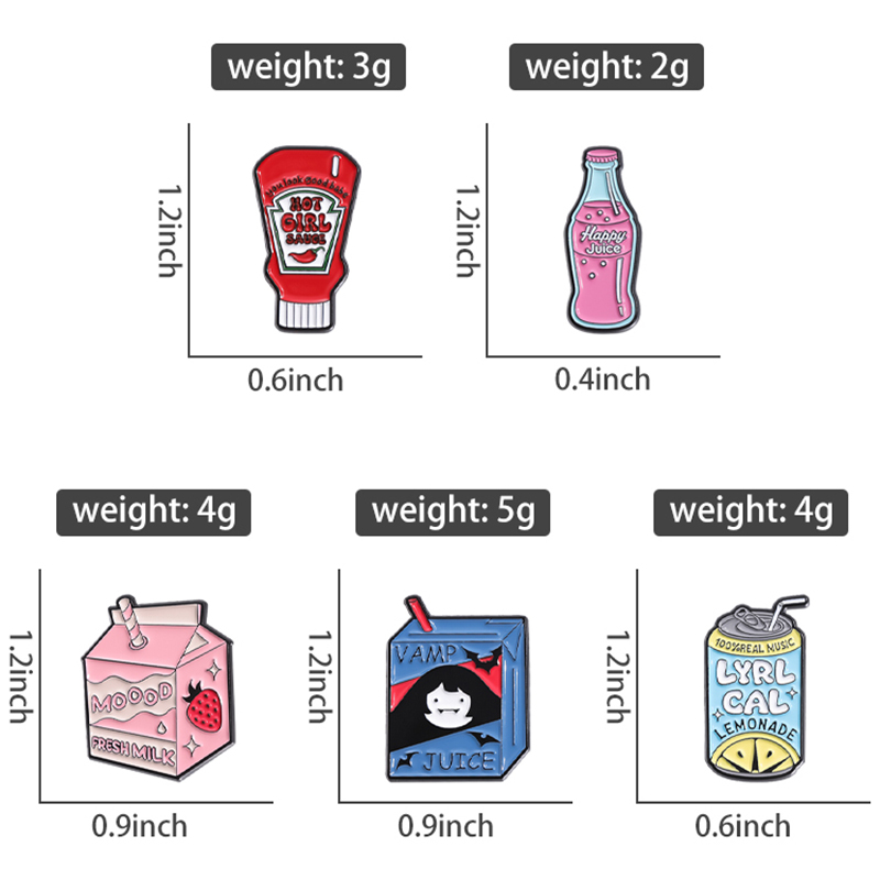 Delicious Food Enamel Pins Cus - Food Zinc review and price