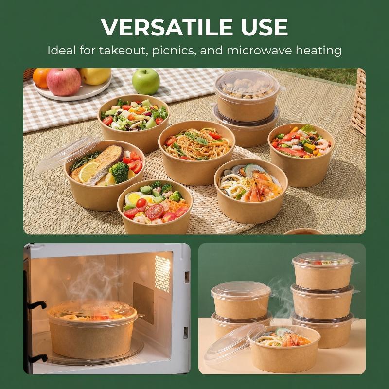25pcs Kraft Paper Bowls Cups F - Food Prep Snacks review and price