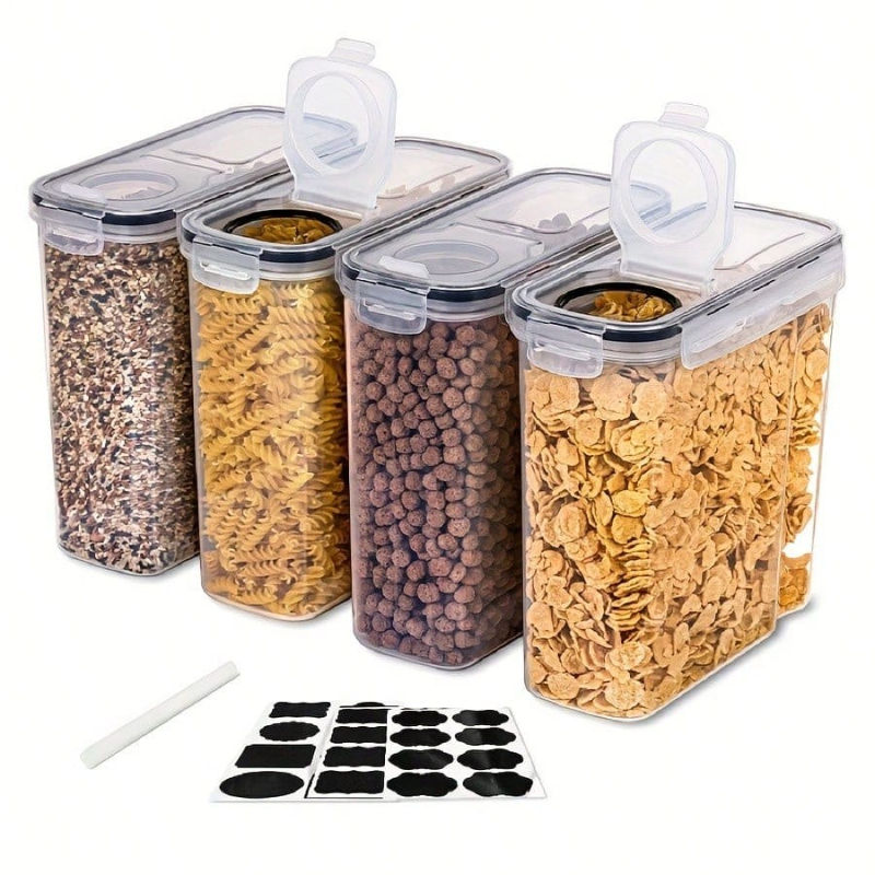 4 Pack Airtight Cereal Dry Foo - Dry Food Snacks review and price
