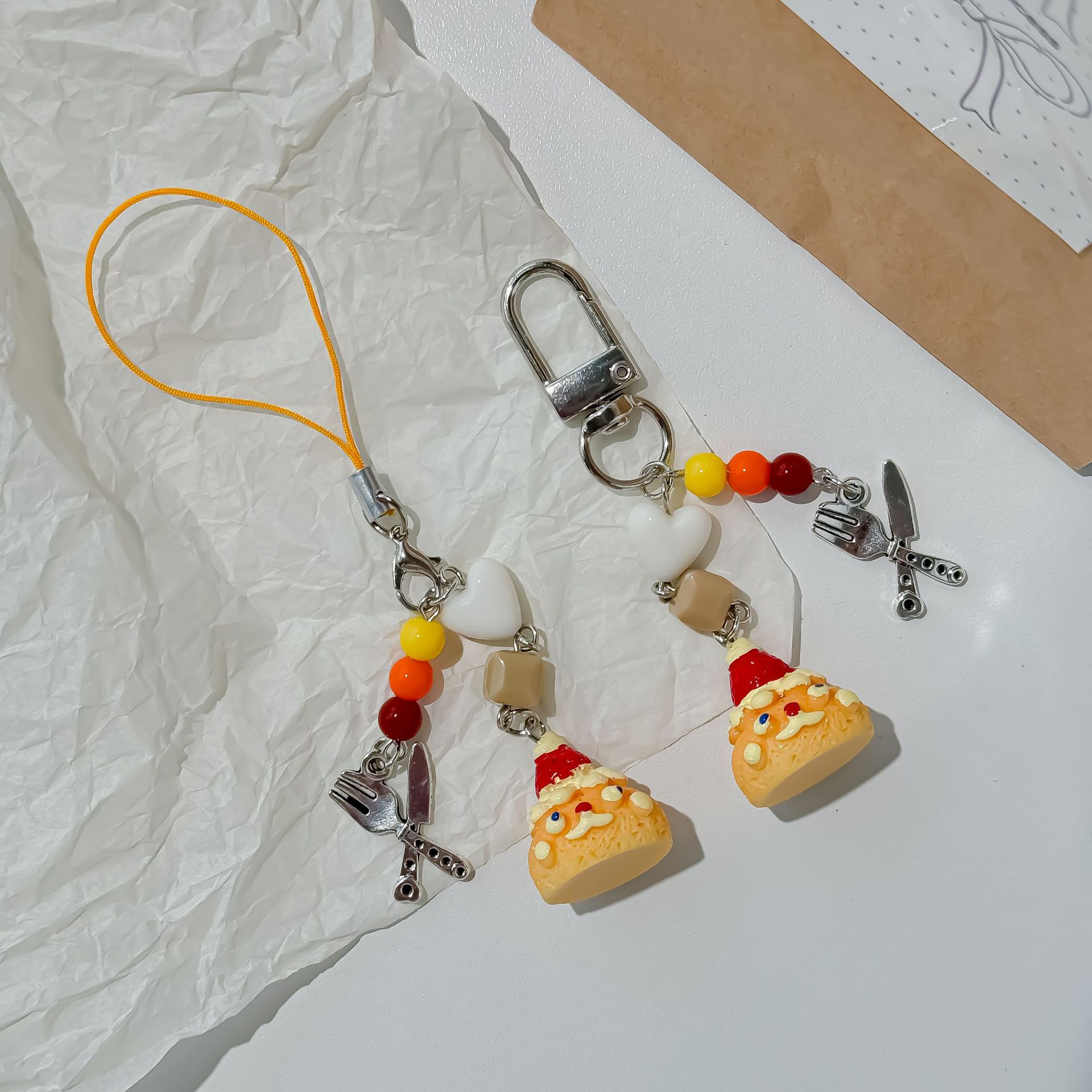 New Cute Cream Puff Bag Pendan - Food Zinc review and price