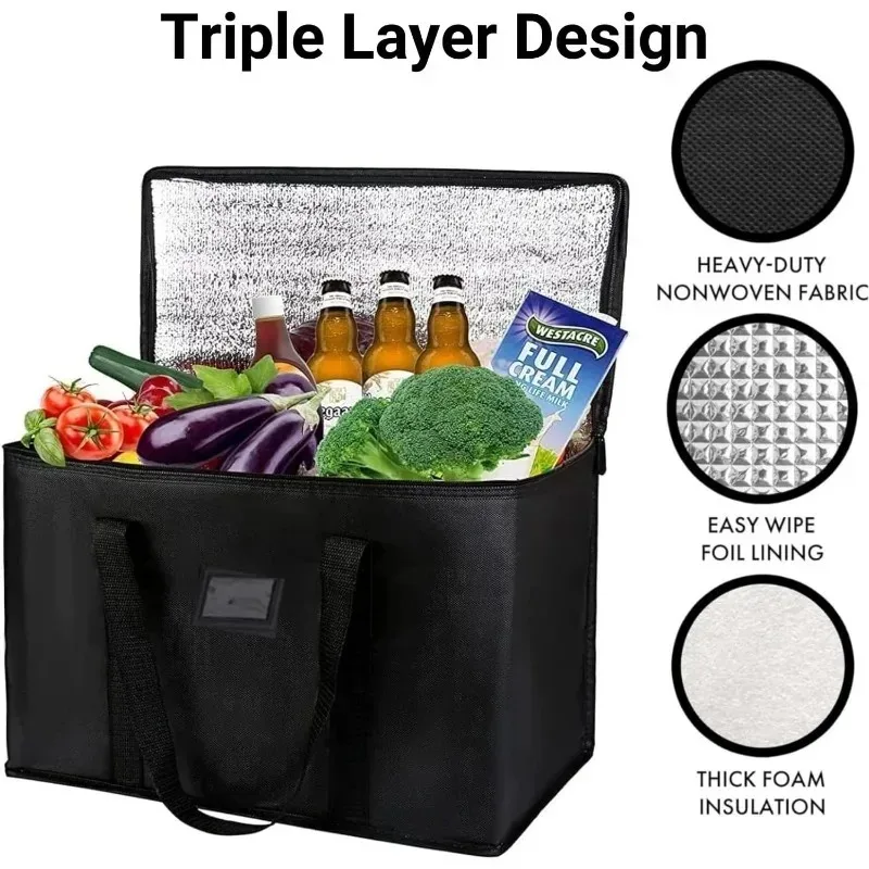 Insulated Cooler Bag, Large Ca - Food Snacks Delivery review and price