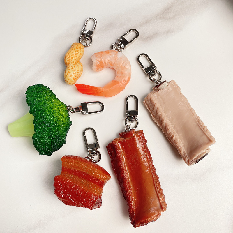 Simulation Food Keychain Brais - Food Zinc review and price